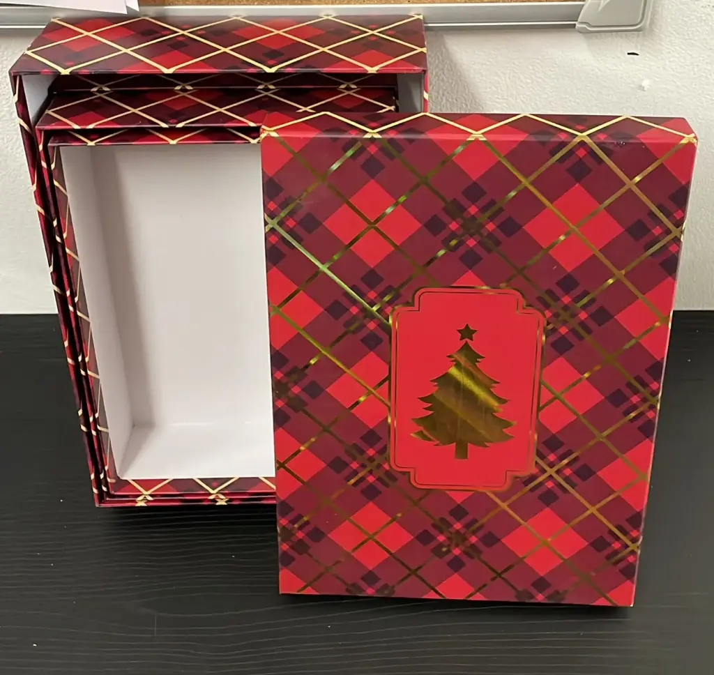 CAJA RECTANGULAR GRANDE TARTAN