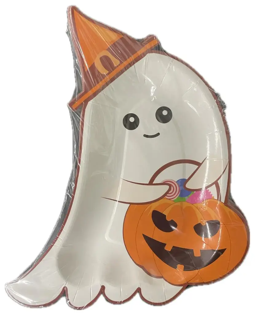 PLATO FANTASMA CON CALABAZA