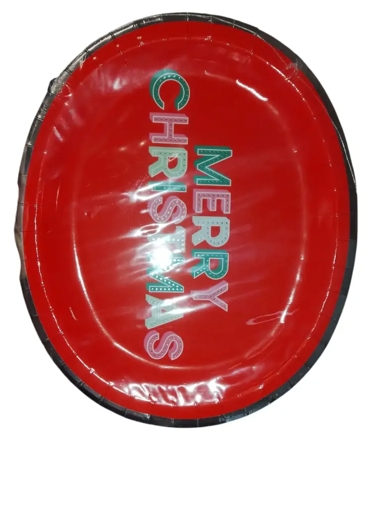 PLATES OVALO BRINGHT SANTA 