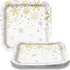 SILVER & GOLD HOLIDAY SNOWFLAKES