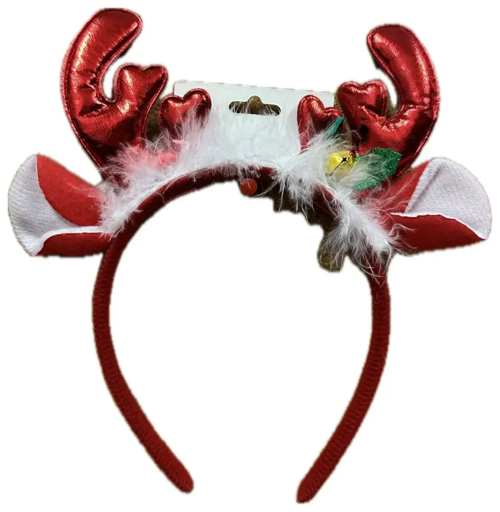 DIADEMA RENO ROJO CON CASCABEL