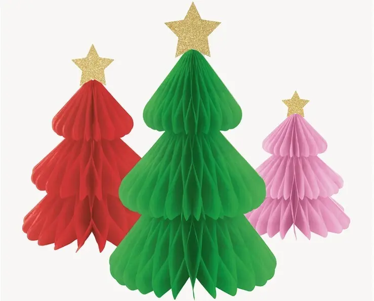 CENTRO DE MESA PINOS COLORES