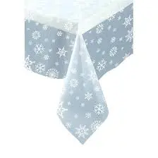 TABLECOVER CLEAR SNOWFLAKE
