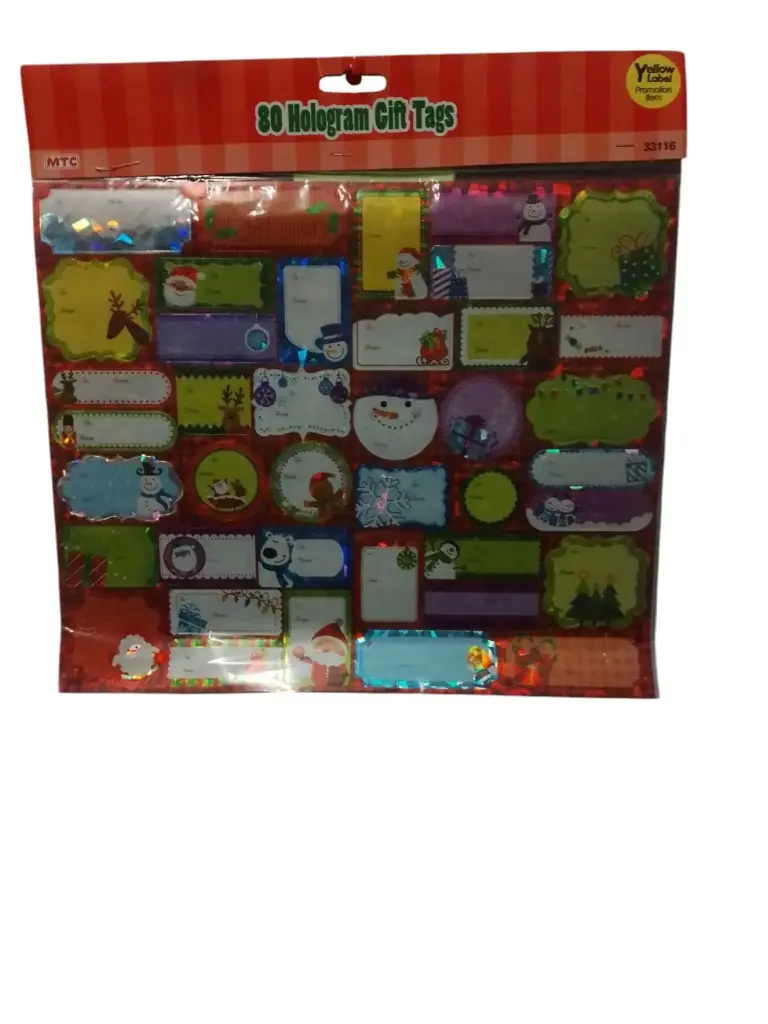 60 HOLOGRAM GIFT TAGS