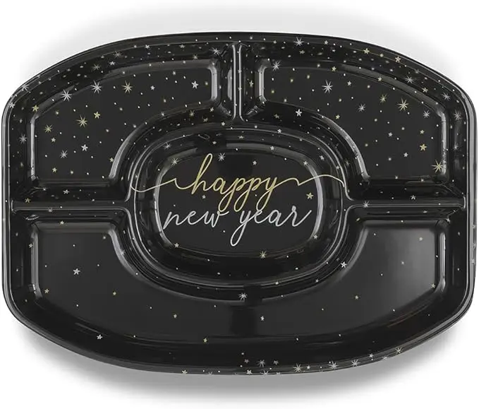 PLATO DE SERVICIO HAPPY NEW YEAR 