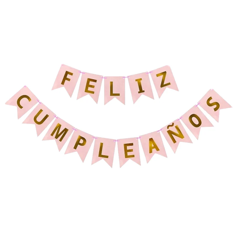 BANNER FELIZ CUMPLEAÑOS ROSA 