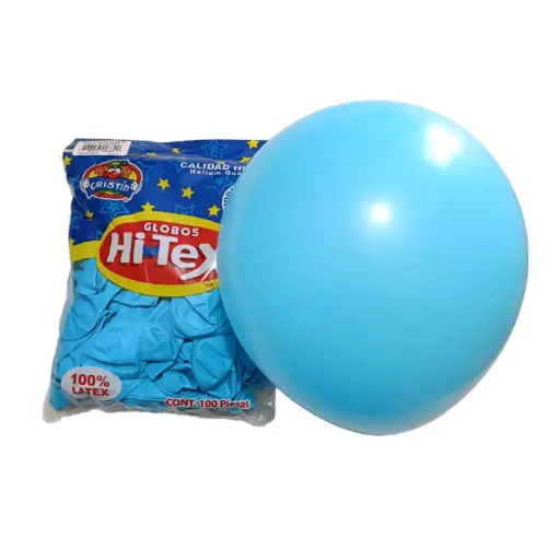 [90] 12" HI-TEX AZUL CIELO C/100PZS