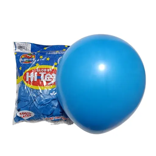 [68] 12" HI-TEX AZUL ROYAL C/100PZS