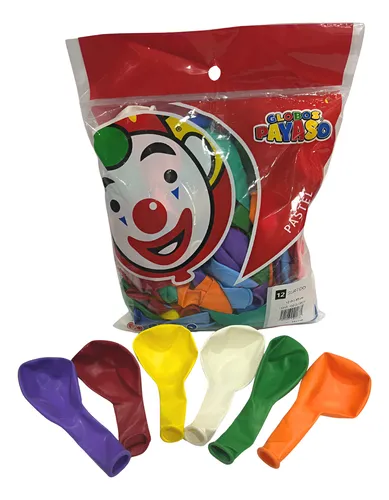 [1781] 12" PAYASO SURTIDO C/100PZS