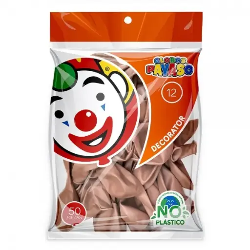 [93] 12" PAYASO VINTAGE ROSA ÓXIDO C/50PZS