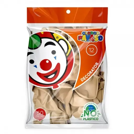 [09] 12" PAYASO VINTAGE SEPIA C/50PZS