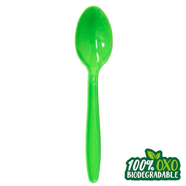 [259] CUCHARA PLASTICO PARTY IS ON VERDE KIWI C/20PZS