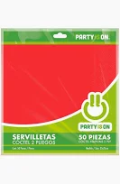 [59] SERVILLETA COCTEL PARTY IS ON ROJO C/50PZS