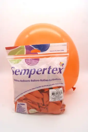 [365] 12" SEMPERTEX FASHION NARANJA C/50PZS