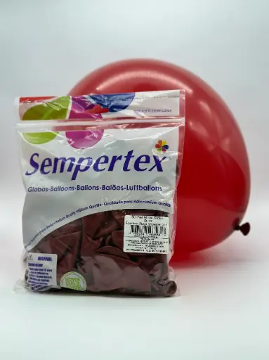 [564] 12" SEMPERTEX FASHION ROJO IMPERIAL C/50PZS