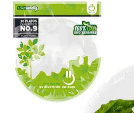 [188] PLATO PLASTICO PARTY IS ON BLANCO NO.9 C/20PZS