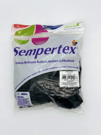 [1448] 18" SEMPERTEX FASHION NEGRO C/25 PZS