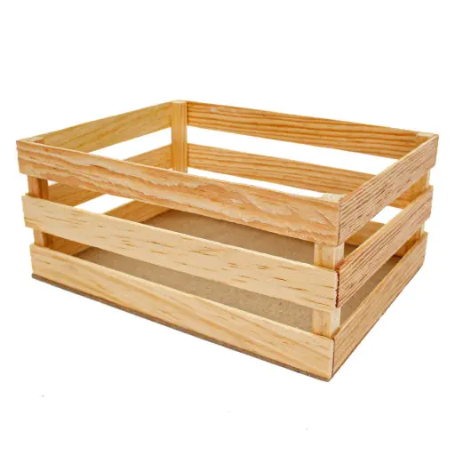 [6567] HUACAL DE MADERA 8.5 X 20 X15.5 CM CHICO