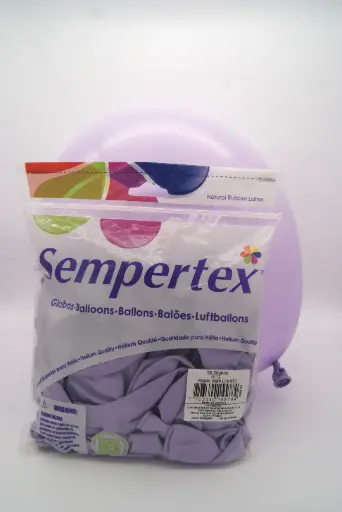 [784] 12" SEMPERTEX PASTEL MATE LILA C/50PZS