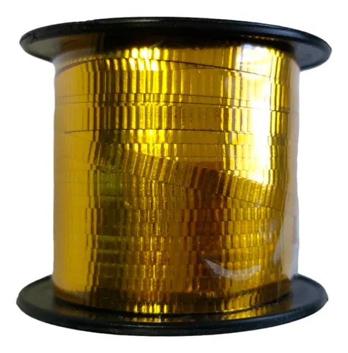 [3727] CARRETE RULIN METALIZADO ORO NO.1.5 MM C/200 M