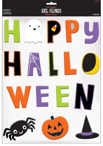 DECORACIÓN GEL DE HAPPY HALLOWEEN AMSCAN