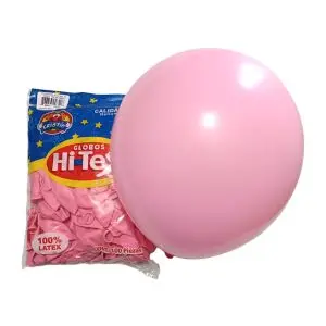[994] 12" HI-TEX ROSA PASTEL MATE C/100PZS