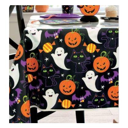 [42453] MANTEL Halloween Cat Pumpkin, Ghost Plastic