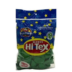 [192] 9" HI-TEX VERDE BANDERA C/100PZS