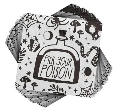 [95803] SERVILLETAS PAPEL BLANCO PICK YOUR POISON