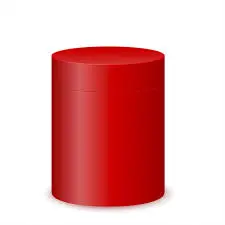 [4566] CAJA DE REGALO CILINDRO ROJO GRANDE