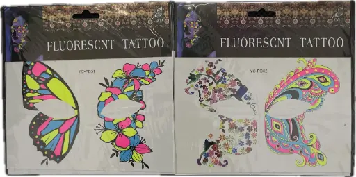 [117] TATUAJE FLUORESCNT DE MARIPOSA