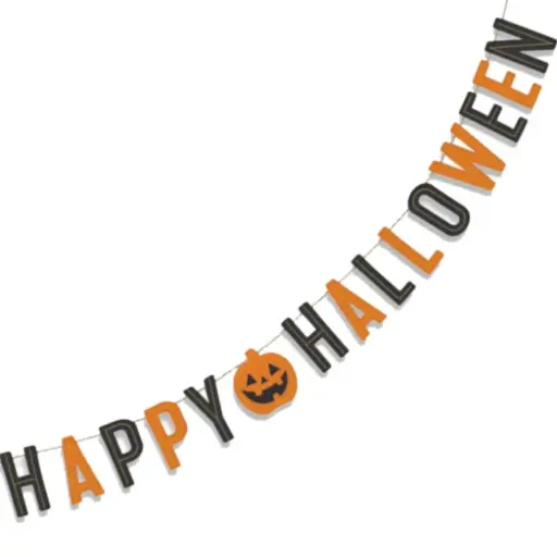 [8614] BANNER HAPPY HALLOWEEN
