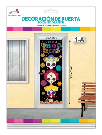 [261] DECORACION PARA PUERTA CATRINAS