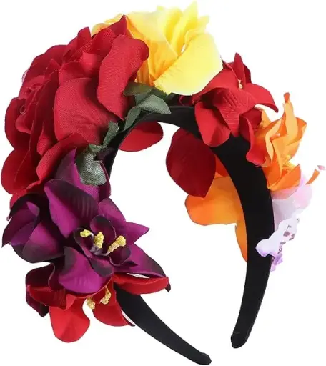 [7674] DIADEMA DE FLORES