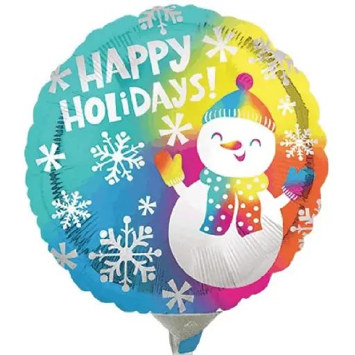 [0723] IMP9" HAPPY HOLIDAYS SNOW MAN 