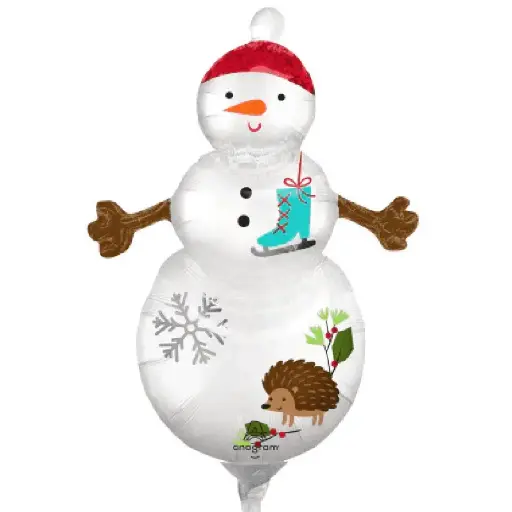 [9076] MINI SHAPE WOODLAND SNOWMAN 