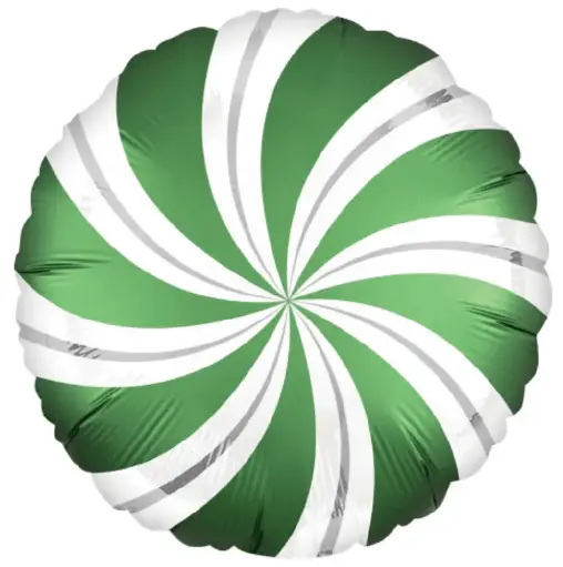 [2767] IMP18" INFUSED EMERALD CANDY SWIRLS 