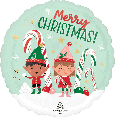 [9272] IMP18" MERRY CHRISTMINTS ELVES 