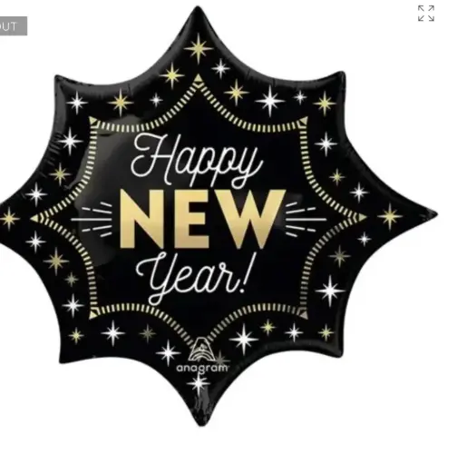 [9120] SUPER SHAPE HAPPY NEW YEAR MIDNIGHT GLAM