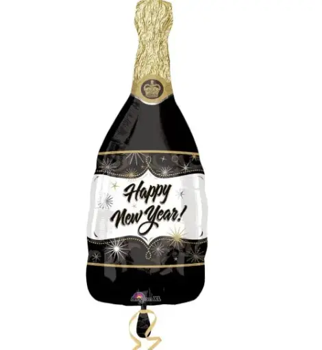 [4359] SUPER SHAPE CHAMPAGNE BKL HAPPY NEW YEAR
