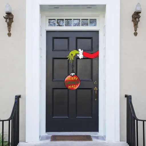 [470] DECORACION PARA PUERTA GRINCH 