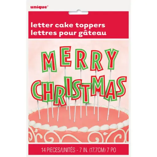 [5290] LETRAS MERRY CHRISTMAS PARA PASTEL 