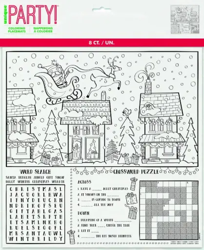 [8718] TAPETE PARA COLOREAR NAVIDAD 