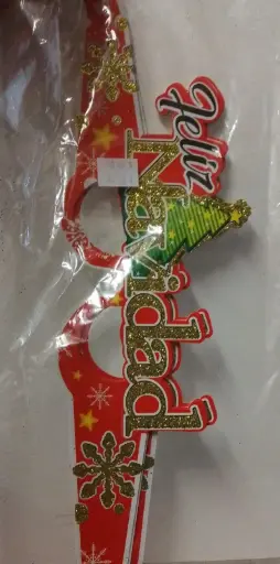 [0935] LENTES FELIZ NAVIDAD C/6PZ