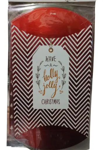 [8390] CAJA GIFTBOX  ROJO METALICO  