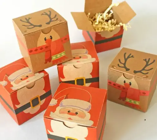 [382321] MINI BOXES XMAS KRAFT