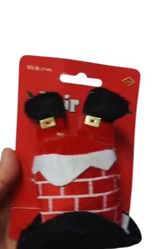 [7177] HAIR CLIP SANTA CLAUS