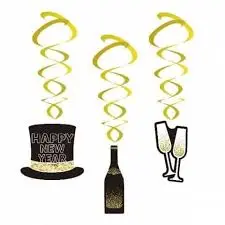 [6297] ADORNOS ESPIRALES HAPPY NEW YEAR