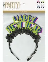 [9449] DIADEMA DE COLORES HAPPY NEW YEAR C/4PZ