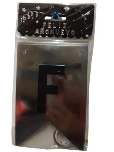 [8012] BANNER PLATA FELIZ AÑO NUEVO 